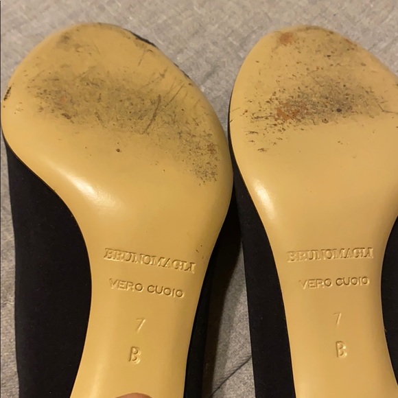 Bruno Magli Black open toe pumps - Picture 6 of 8